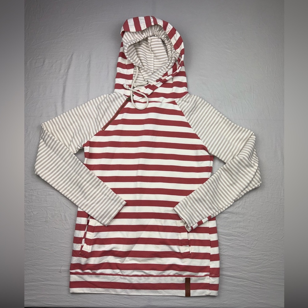 Ampersand Avenue DoubleHood Sweatshirt, Striped‎ Hooded Pullover